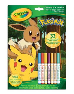 CRAYOLA - BLOC DE PAPIER À COLORIER ET D'ACTIVITÉS, POKÉMON